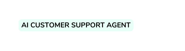 AI Customer support agent